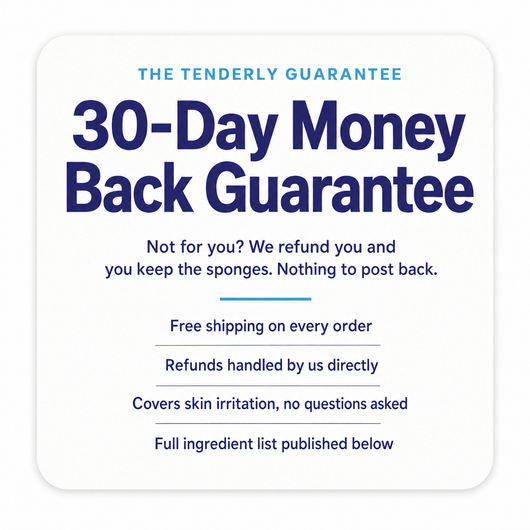 Tenderly Rinse-Free Bath Sponges